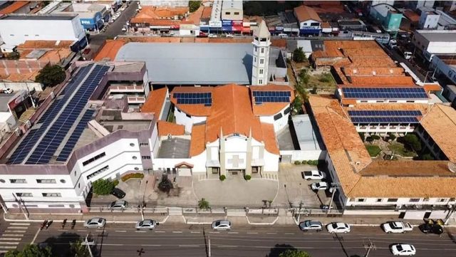 Sistema de 9,81 kWp, com 16 módulos instalados em Lagoa dos Três Cantos/RS
