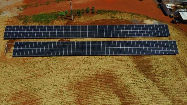 Sistema de 9,81 kWp, com 16 módulos instalados em Lagoa dos Três Cantos/RS